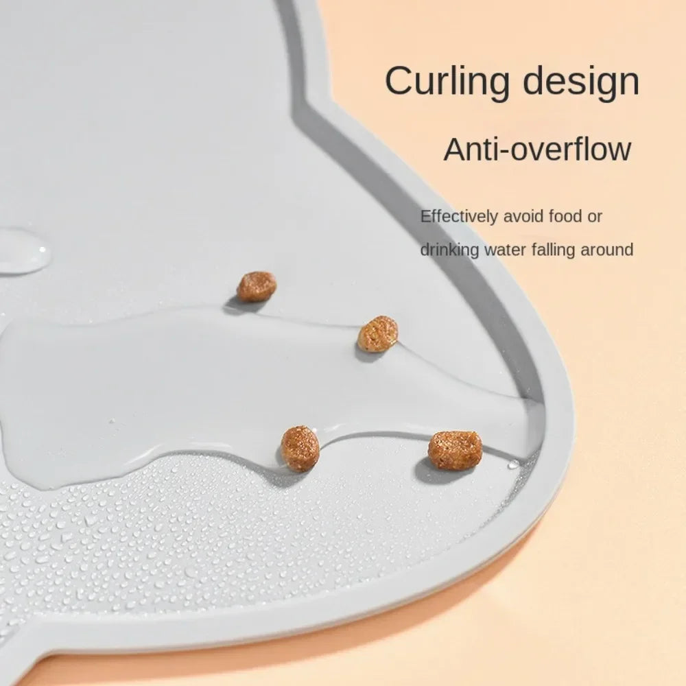 Silicone Pet Feeding Mat – Waterproof Mat for Dogs & Cats