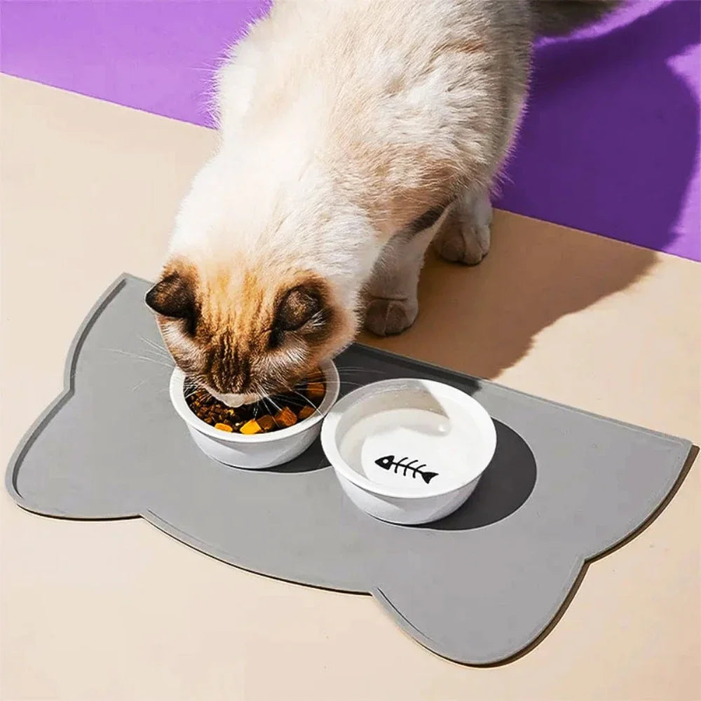 Silicone Pet Feeding Mat – Waterproof Mat for Dogs & Cats