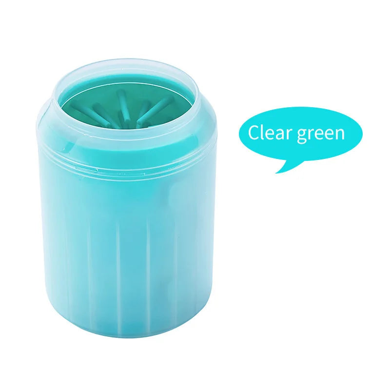 Portable Dog Paw Cleaner Cup with Soft Silicone Brush