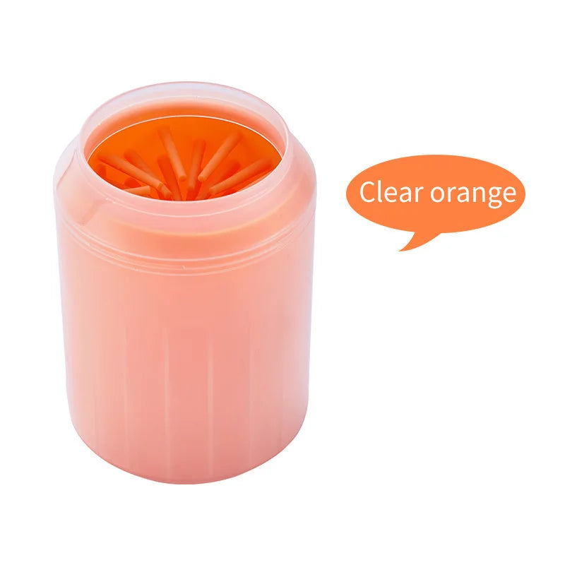 Portable Dog Paw Cleaner Cup with Soft Silicone Brush